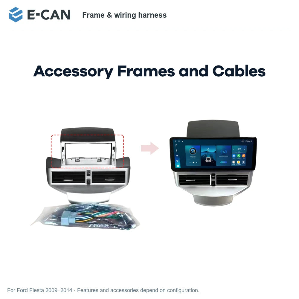 E-CAN Frame & wiring harness for Ford Fiesta 2009–2014