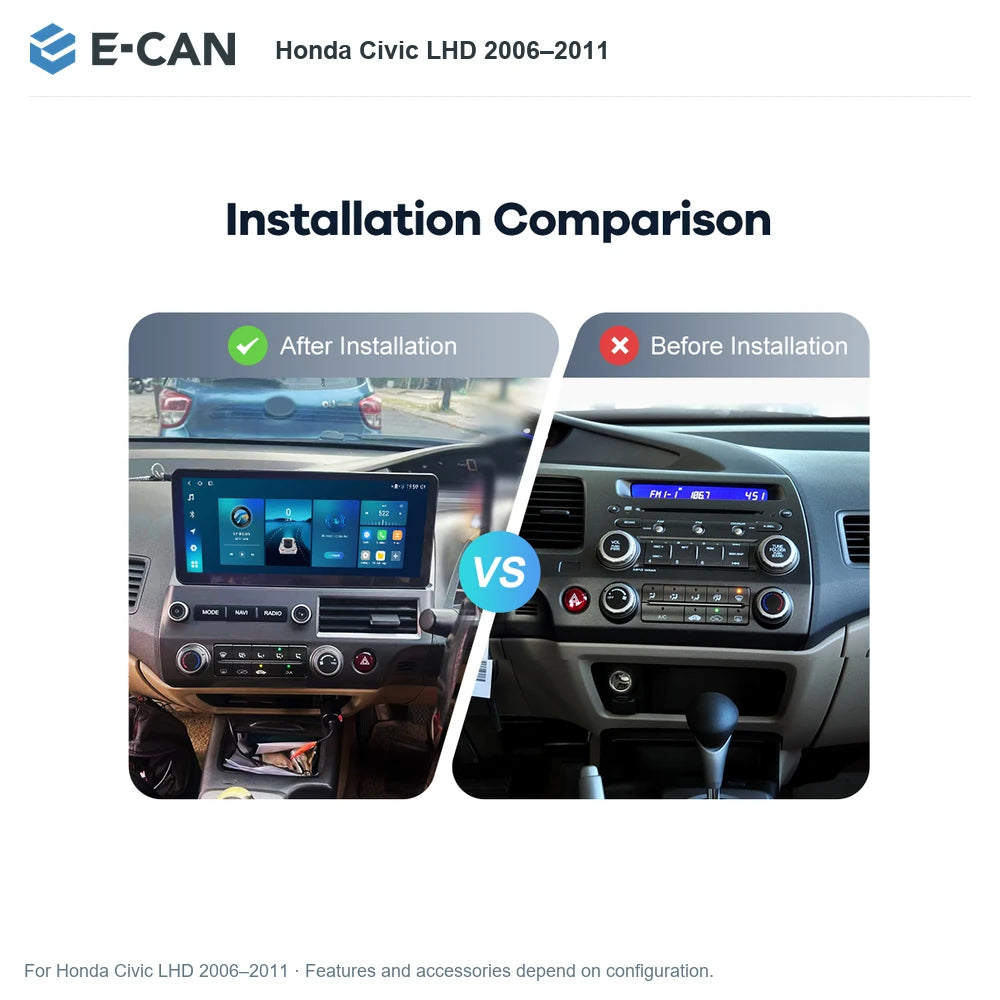 E-CAN Honda Civic LHD 2006–2011 for Honda Civic LHD 2006–2011
