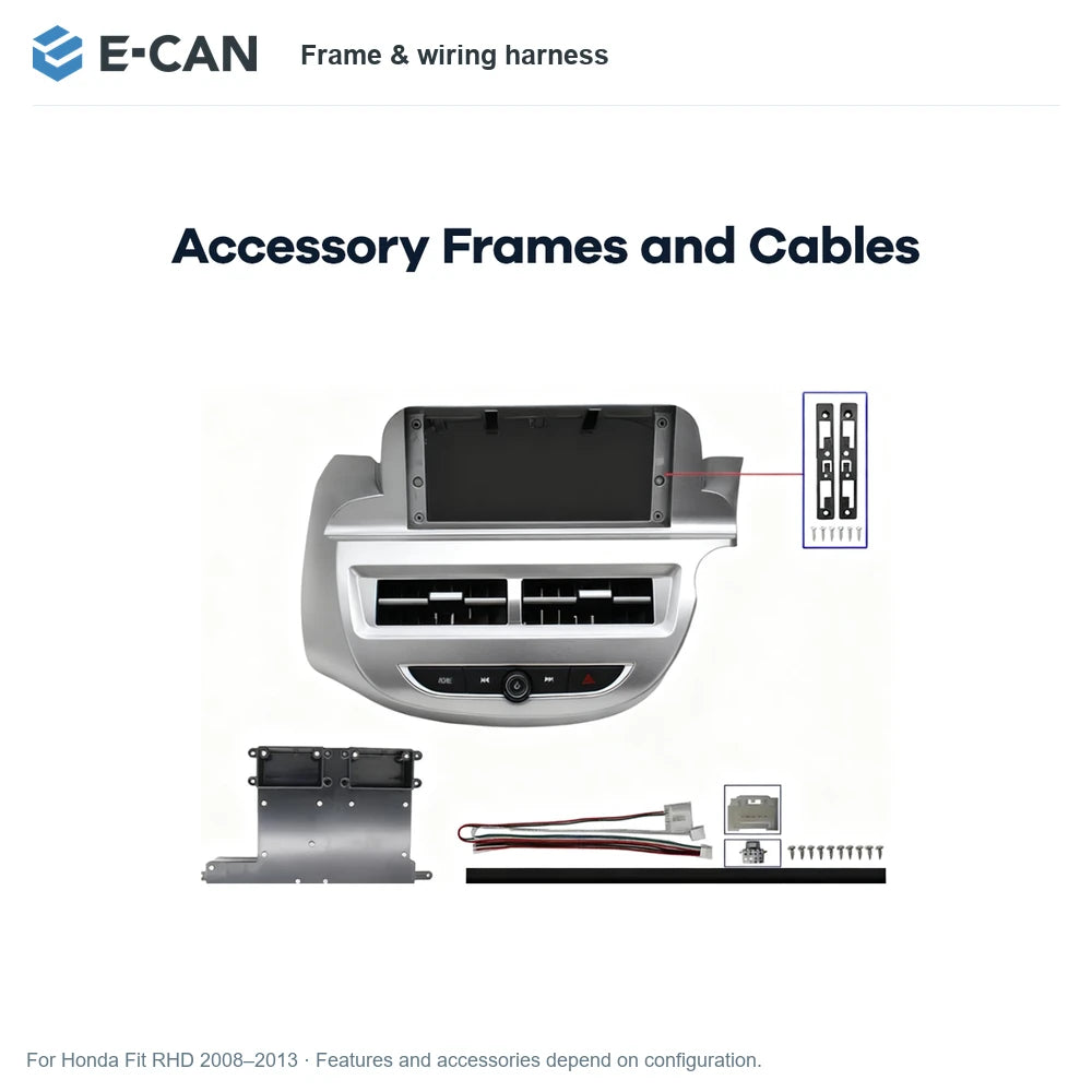 E-CAN Frame & wiring harness for Honda Fit RHD 2008–2013