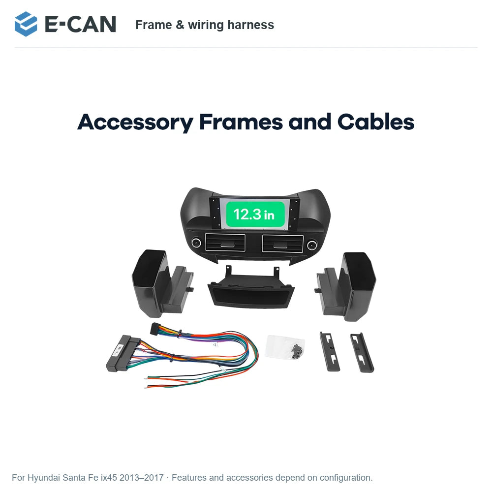 E-CAN Frame & wiring harness for Hyundai Santa Fe ix45 2013–2017