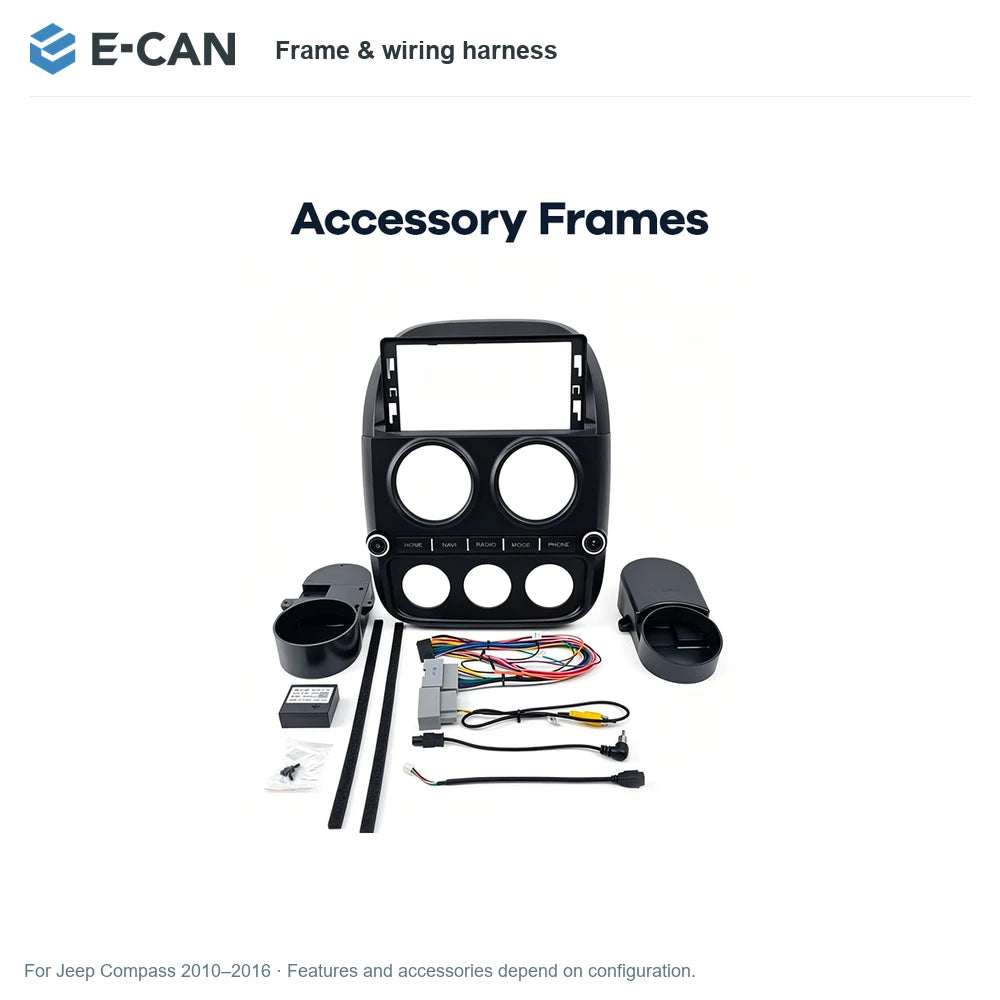 E-CAN Frame & wiring harness for Jeep Compass 2010–2016