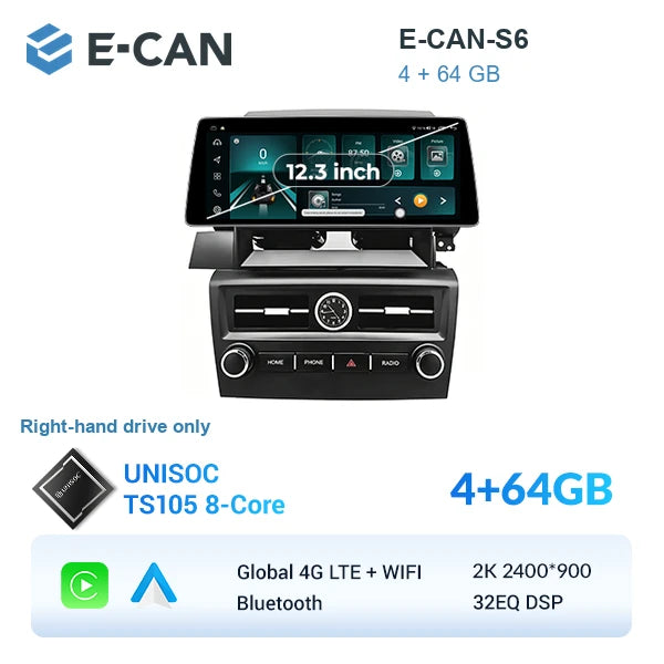 E-CAN-S6 4GB + 64GB
