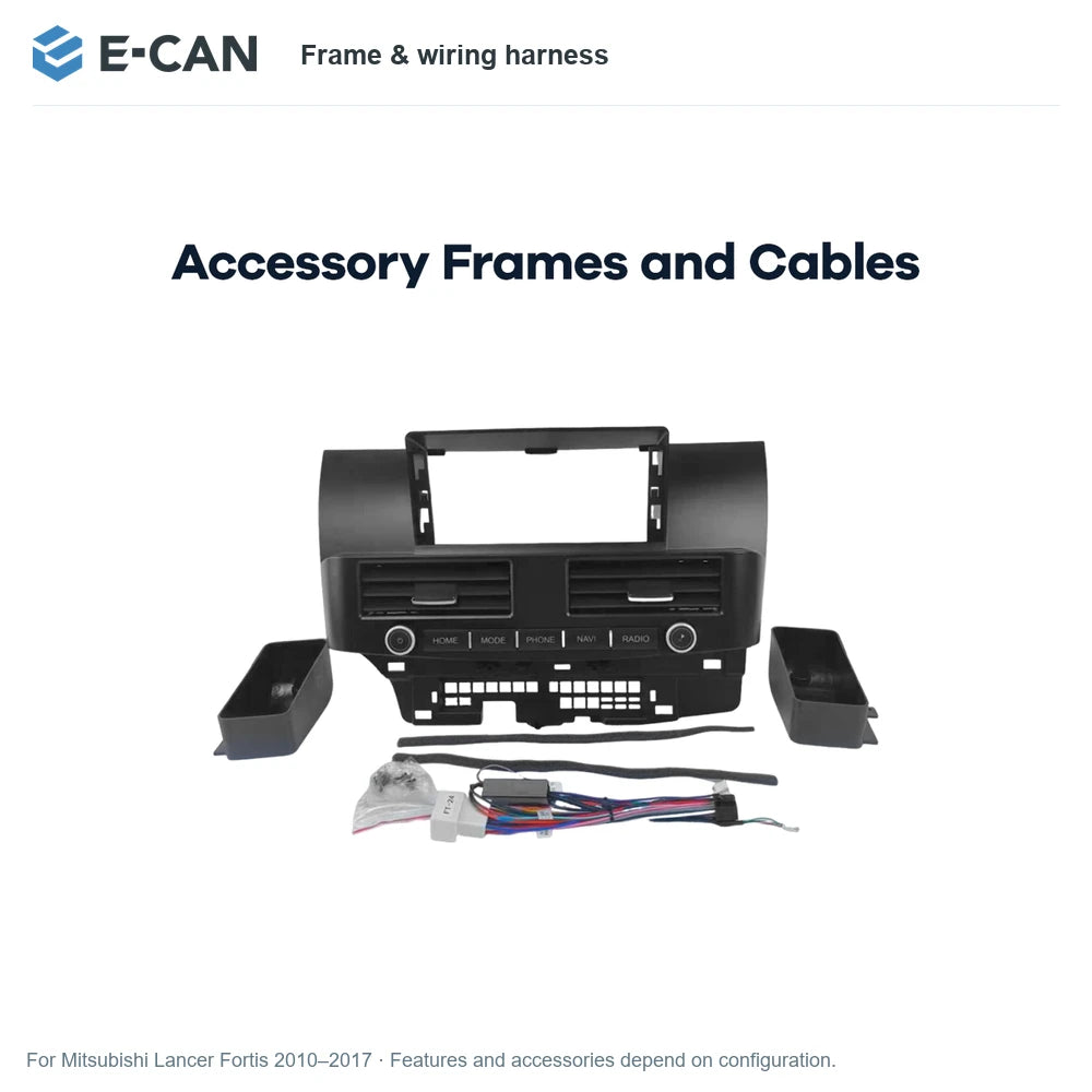 E-CAN Frame & wiring harness for Mitsubishi Lancer Fortis 2010–2017