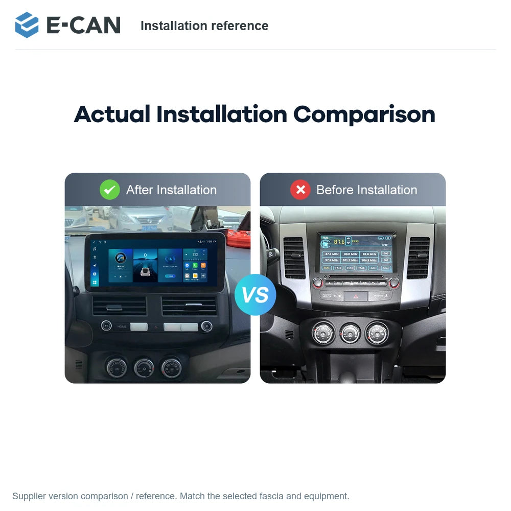 E-CAN Installation reference for Mitsubishi Outlander LHD 2008–2015