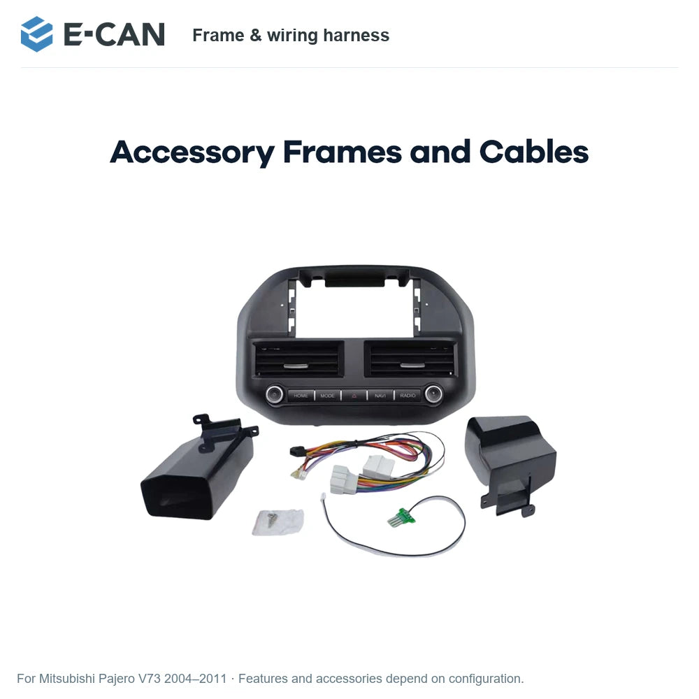 E-CAN Frame & wiring harness for Mitsubishi Pajero V73 2004–2011