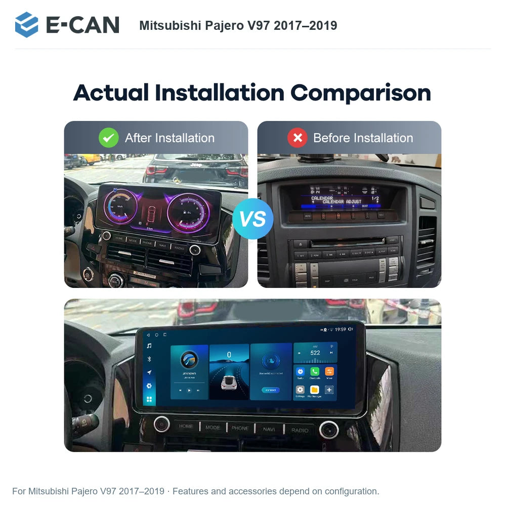 E-CAN Mitsubishi Pajero V97 2017–2019 for Mitsubishi Pajero V97 2017–2019