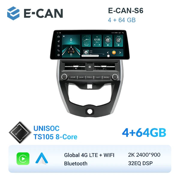 E-CAN-S6 4GB + 64GB