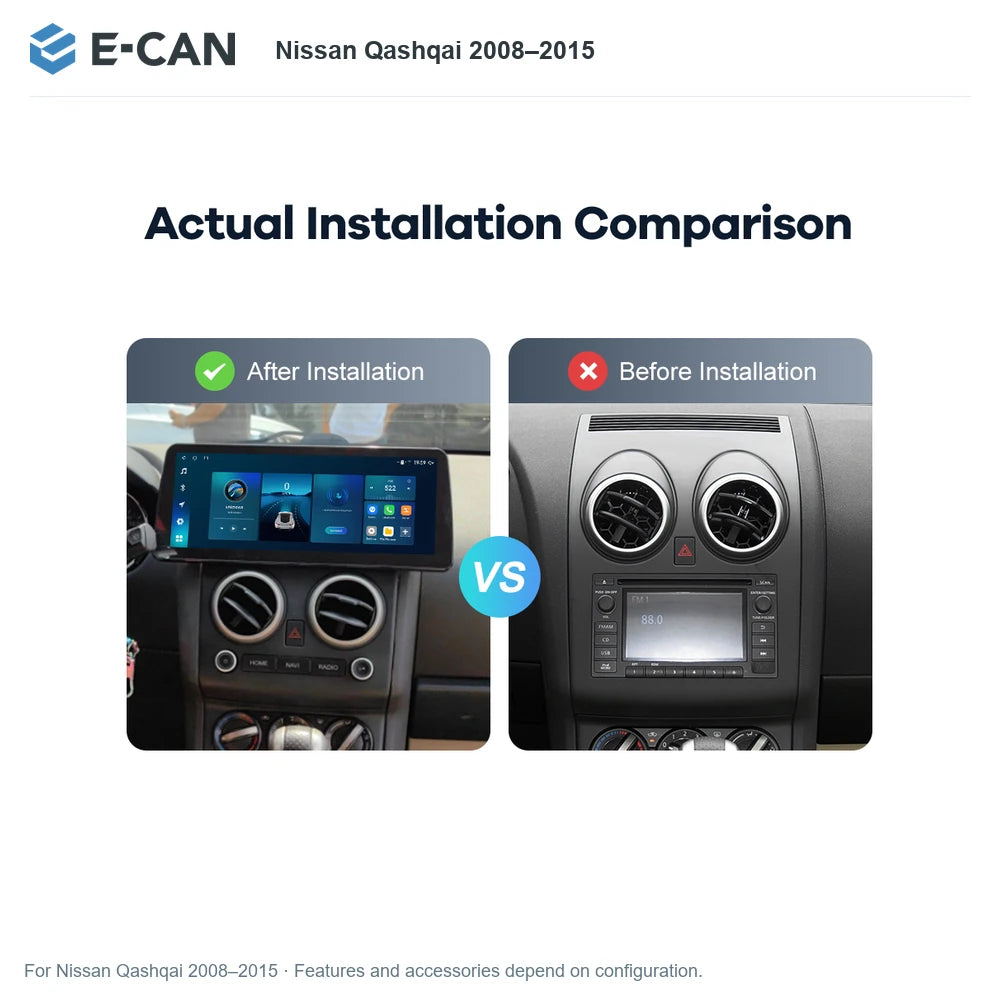 E-CAN Nissan Qashqai 2008–2015 for Nissan Qashqai 2008–2015
