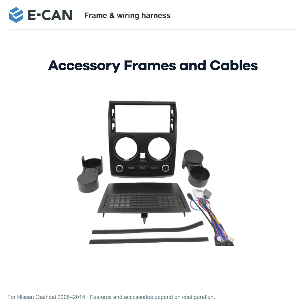 E-CAN Frame & wiring harness for Nissan Qashqai 2008–2015
