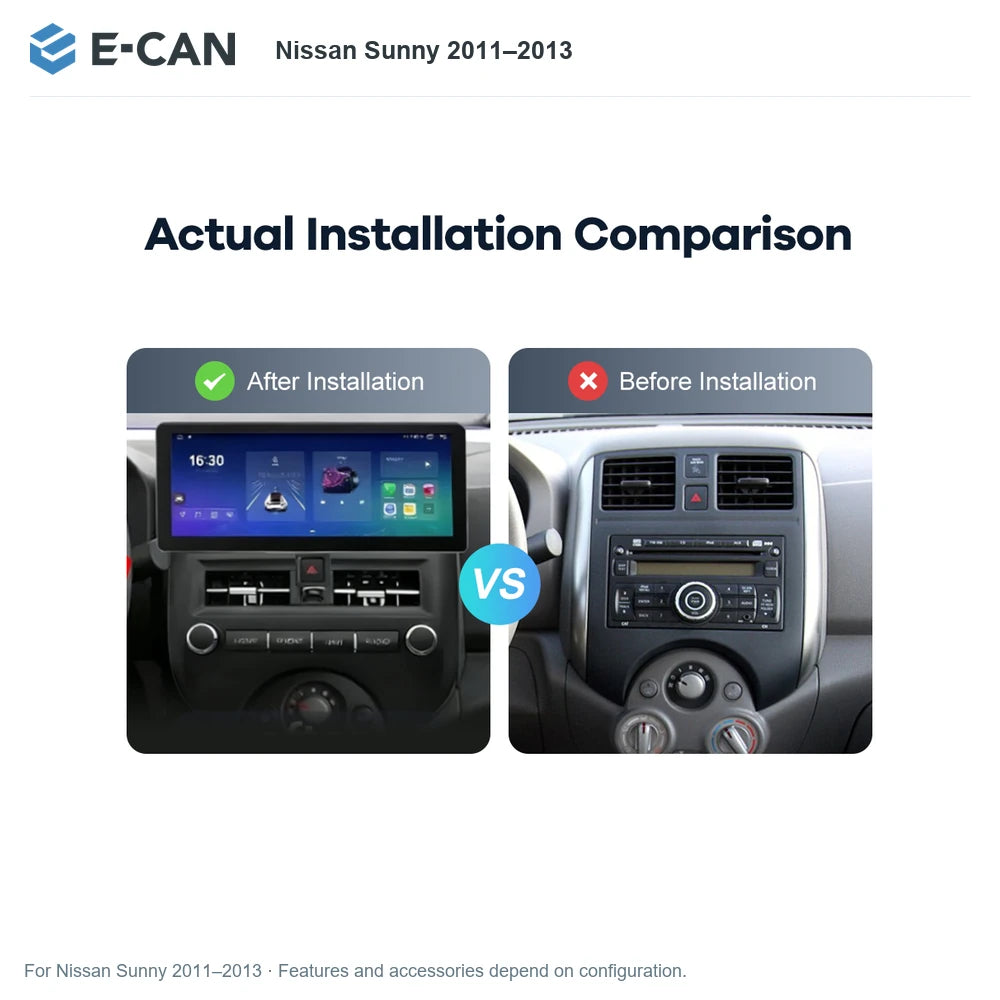 E-CAN Nissan Sunny 2011–2013 for Nissan Sunny 2011–2013