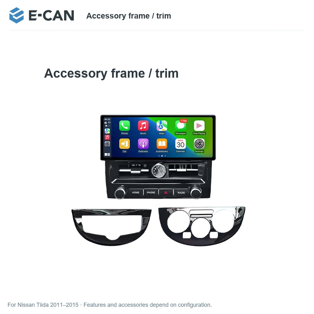 E-CAN Accessory frame / trim for Nissan Tiida 2011–2015