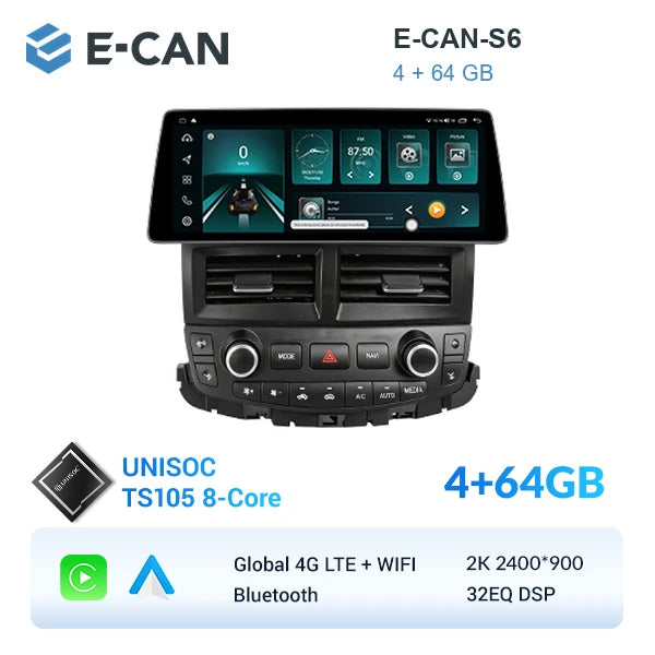 E-CAN-S6 4GB + 64GB
