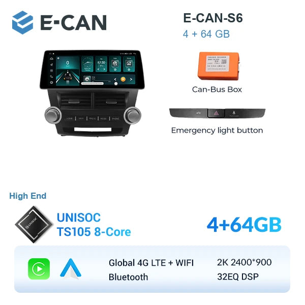 E-CAN-S6 4GB + 64GB