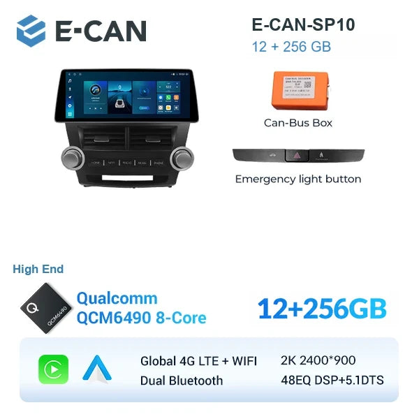 E-CAN-SP10 12GB + 256GB