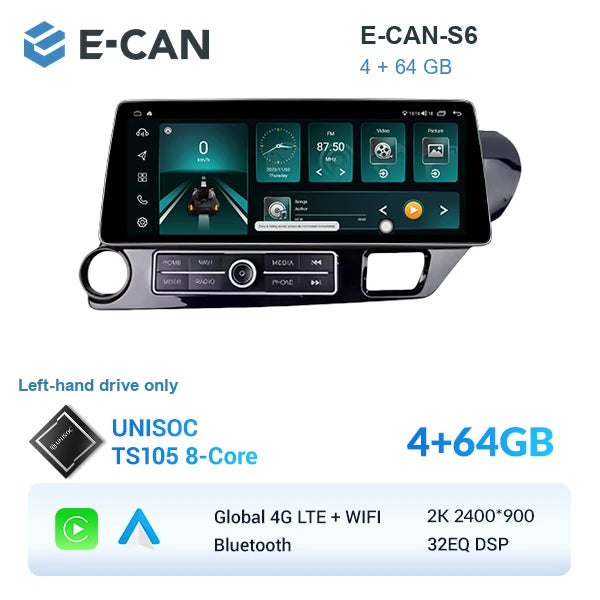 E-CAN-S6 4GB + 64GB