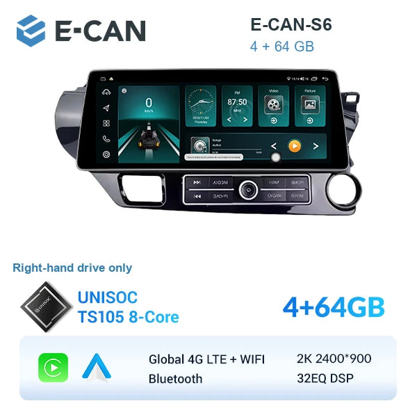 E-CAN-S6 4GB + 64GB