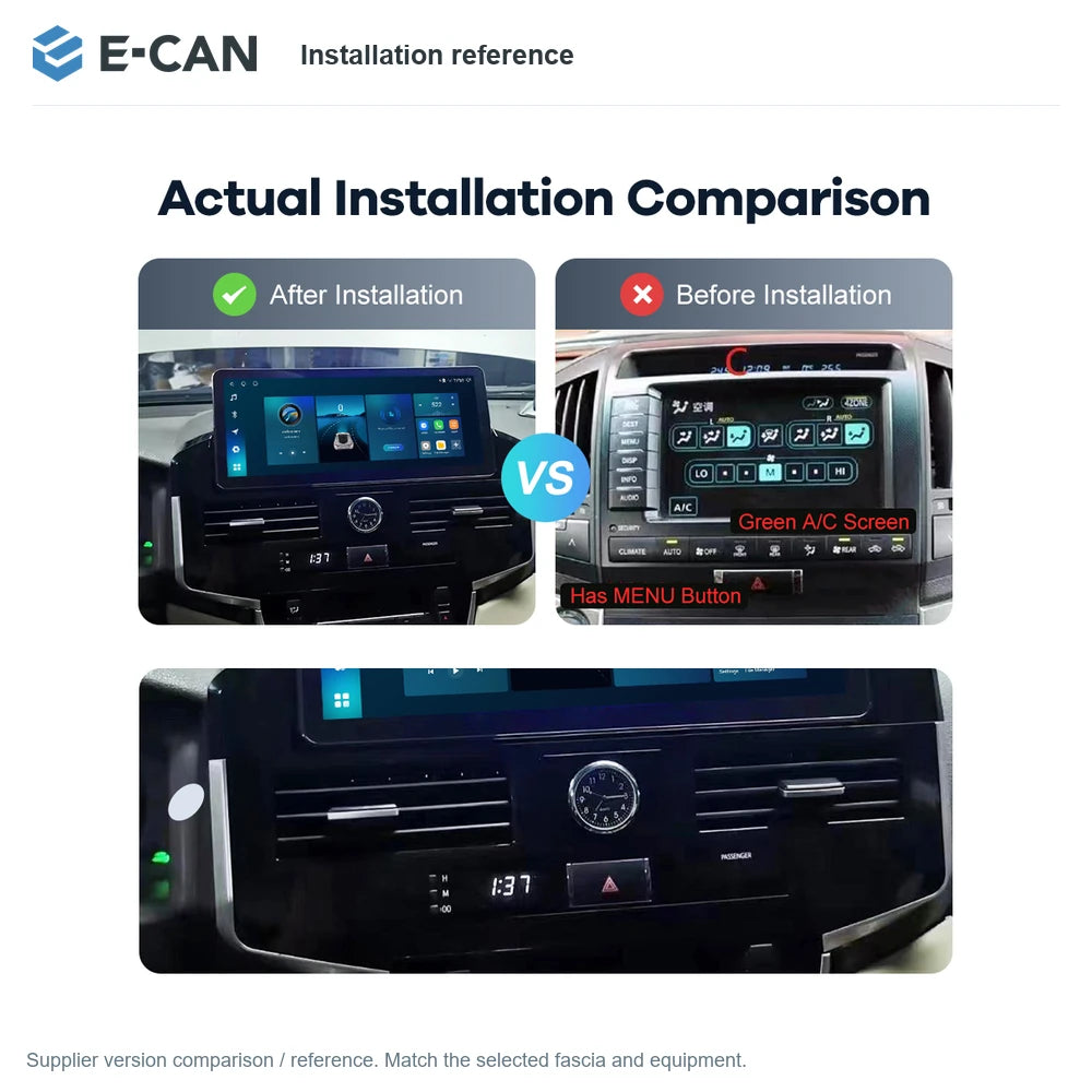 E-CAN Installation reference for Toyota Land Cruiser Base 2007–2022
