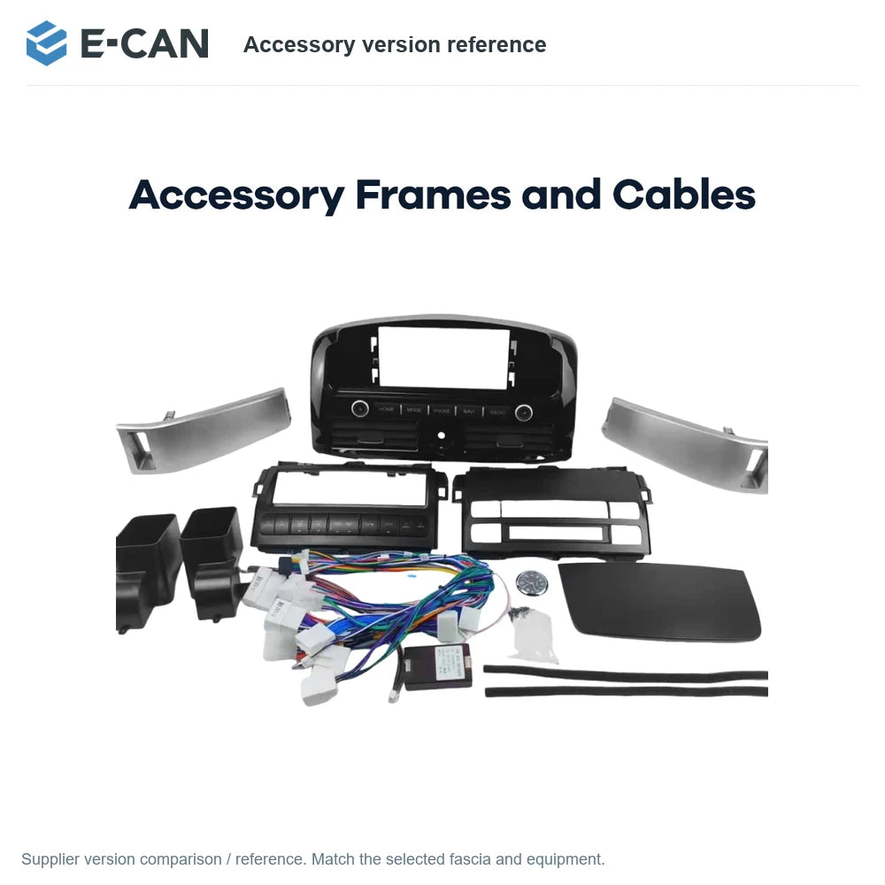 E-CAN Accessory version reference for Toyota Prado Base 2003–2009