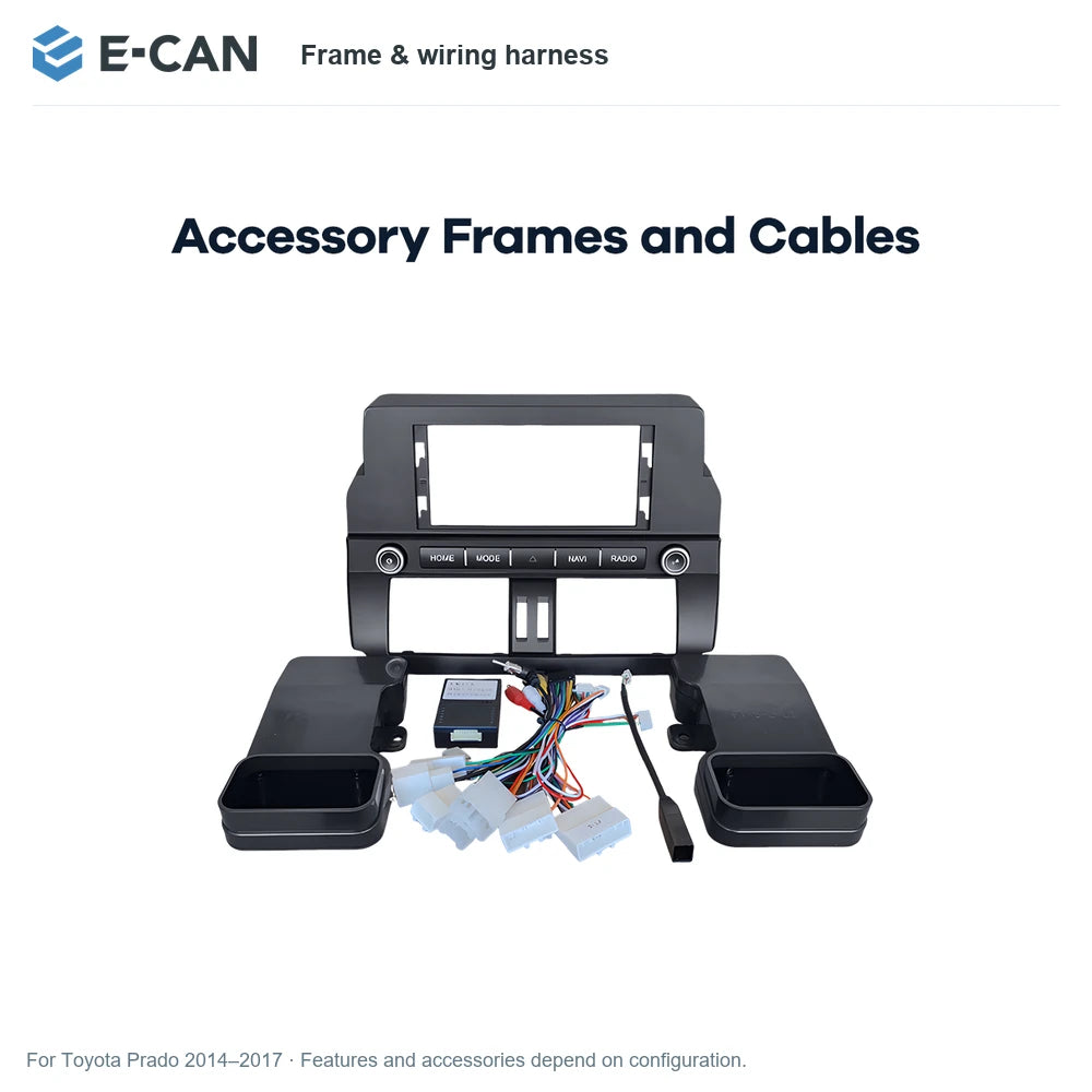 E-CAN Frame & wiring harness for Toyota Prado 2014–2017
