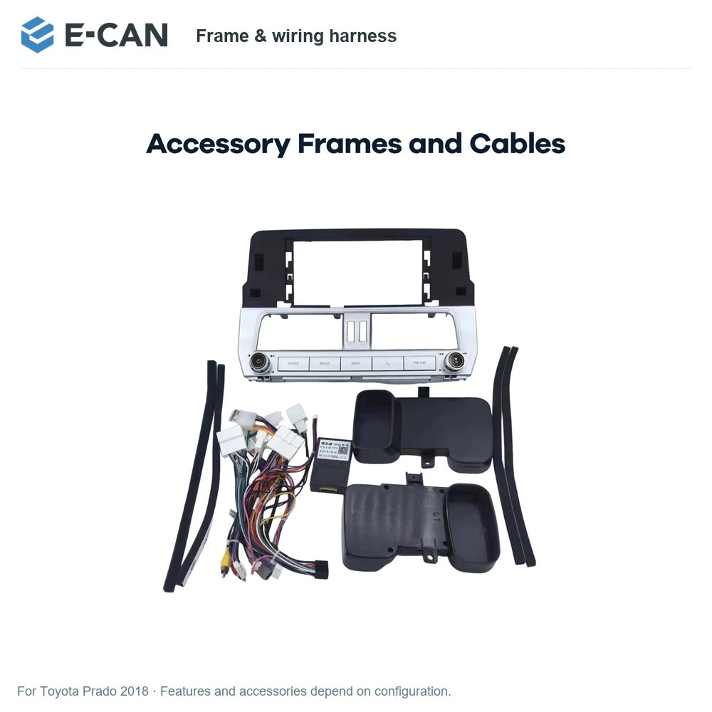E-CAN Frame & wiring harness for Toyota Prado 2018