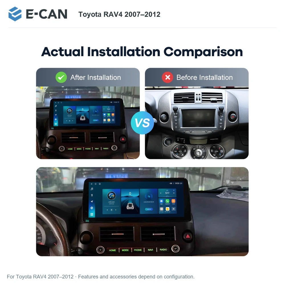 E-CAN Toyota RAV4 2007–2012 for Toyota RAV4 2007–2012