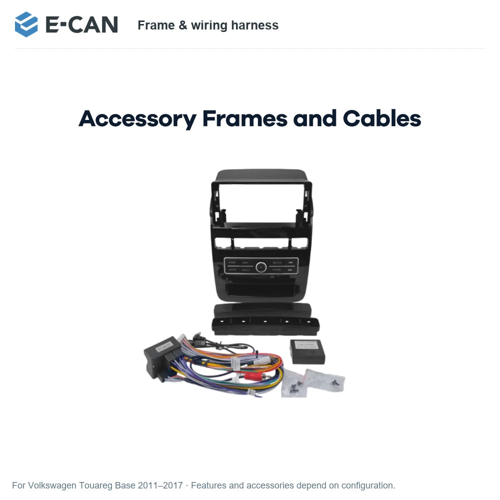 E-CAN Frame & wiring harness for Volkswagen Touareg Base 2011–2017