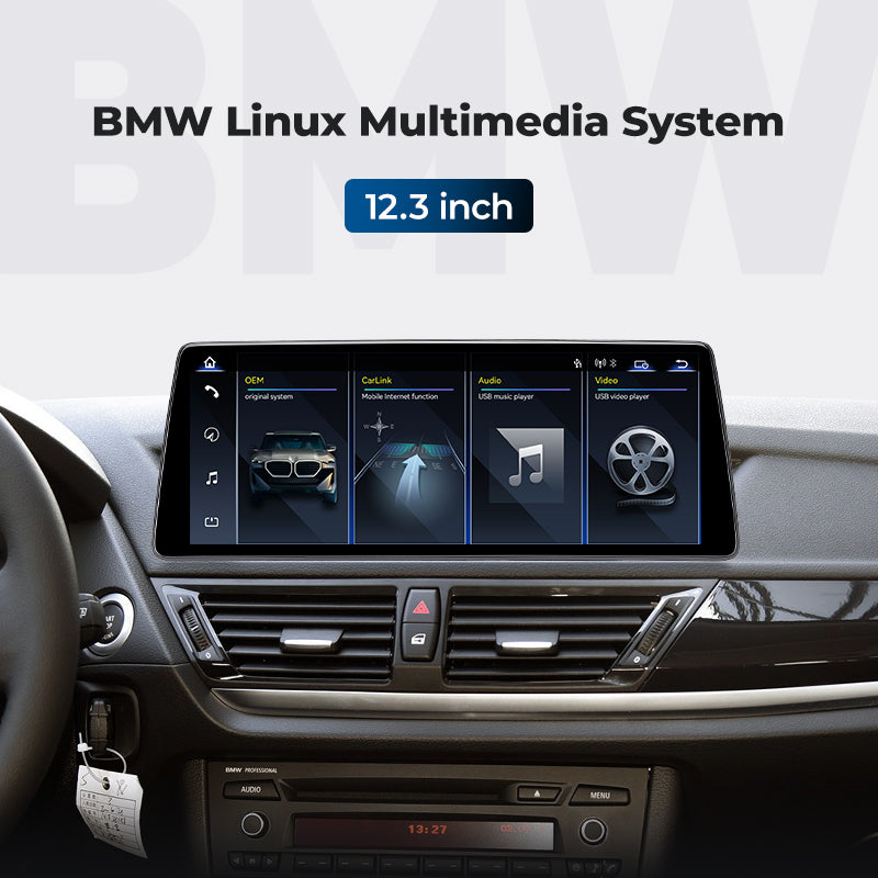 Head Unit 2009-2015 BMW X1 E84 Linux Screen 10.25" 12.3" Apple CarPlay Multimedia Player | EC-L1