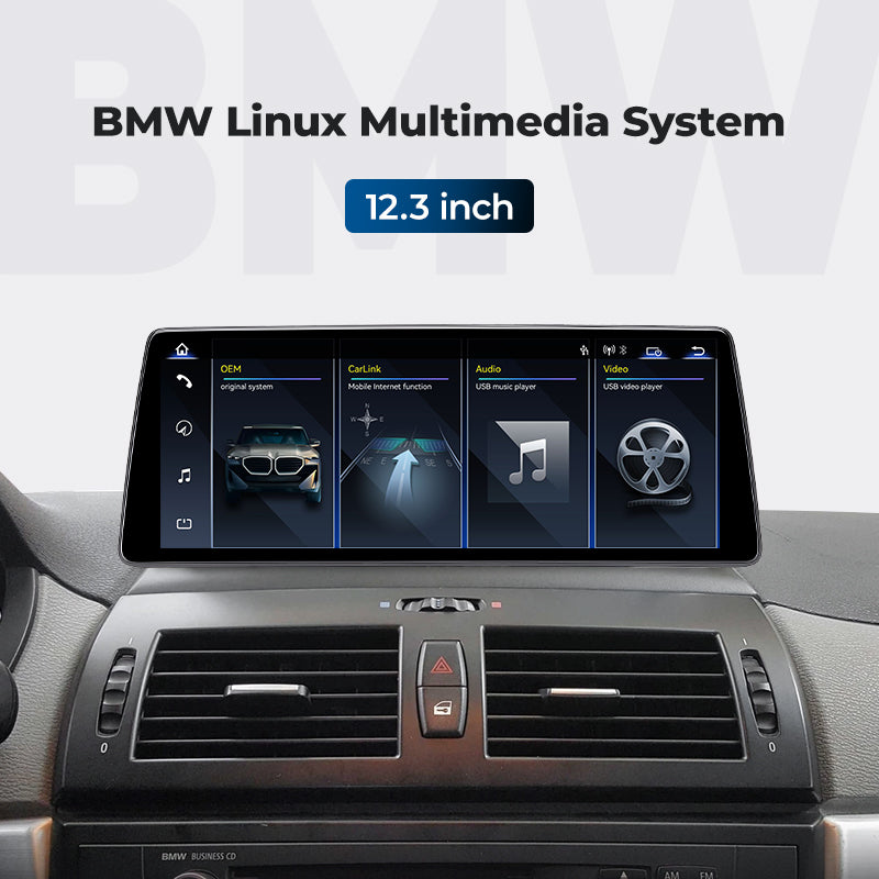 Car Head Unit 2004-2010 BMW X3 E83 Linux Screen 10.25″ 12.3" Apple CarPlay Navigation | EC-L1