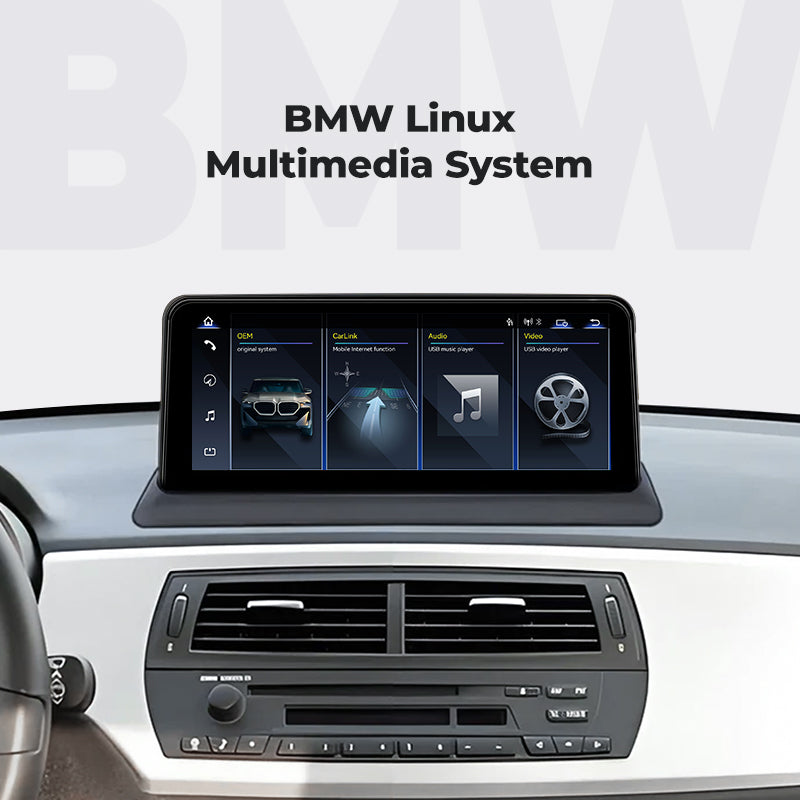 Car Stereo 10.25" 2003-2008 BMW Z4 E85 E86 CCC Linux Screen Head Unit Apple CarPlay | EC-L1