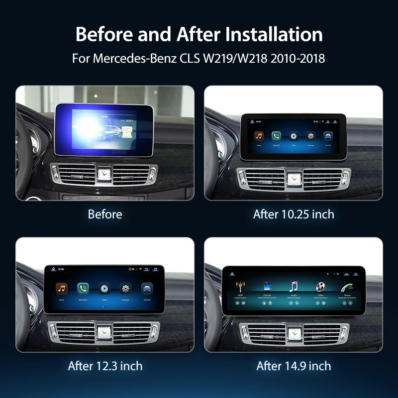 For Mercedes Benz CLS W219 W218 2010-2018 Wireless CarPlay/Android Auto Linux Touch Screen Multimedia | EC-L1
