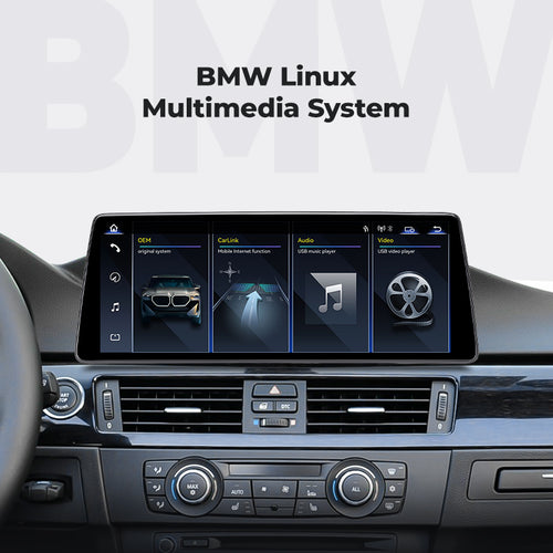12.3" Head Unit 2005-2011 BMW 3/5 Series E60 E61 E63 E92 E93 Linux Screen Apple CarPlay Navigation | EC-L1
