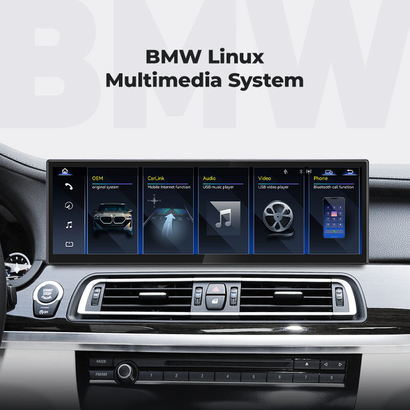 Car Stereo Head Unit Linux Touch Screen 14.9" 2009-2015 BMW 7 Series F01 F02 | EC-L1