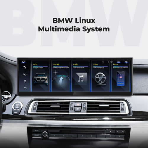 Car Stereo Head Unit Linux Touch Screen 14.9" 2009-2015 BMW 7 Series F01 F02 | EC-L1