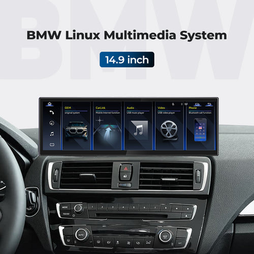 Car Stereo 14.9" 2014-2020 BMW 2 Series Touring F45 Linux Screen Head Unit Apple CarPlay | EC-L1