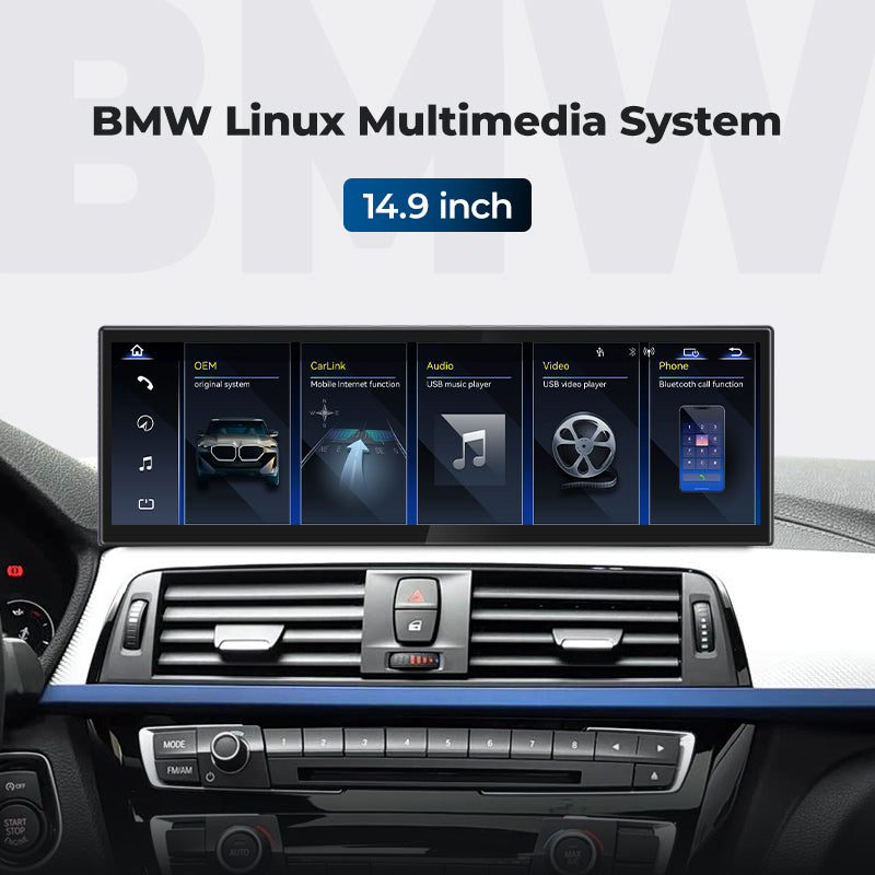 Multimedia Player 2013-2019 BMW 3/4 Series F30 F31 F32 F33 F34 F35 F36 F40 14.9" Linux Screen | EC-L1