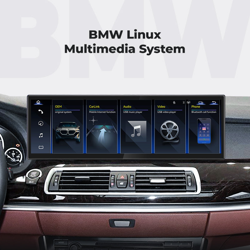 For BMW 5 Series GT F07 2009-2016 Linux Screen Apple CarPlay 14.9" Multimedia Player | EC-L1