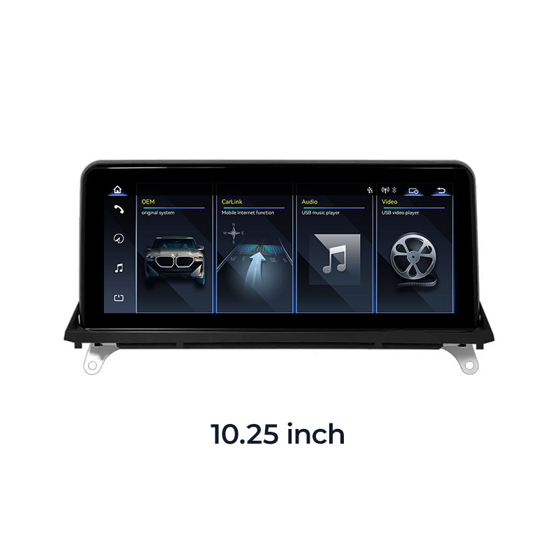 Para BMW X5 X6 E70 E71 2007-2013 Pantalla Linux Apple CarPlay 10.25" 12.3" Reproductor Multimedia | EC-L1