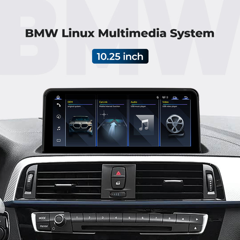 For BMW 1/2 Series F20 F21 F22 F23 2017-2019 Linux Screen Apple CarPlay 10.25" 12.3" Head Unit | EC-L1
