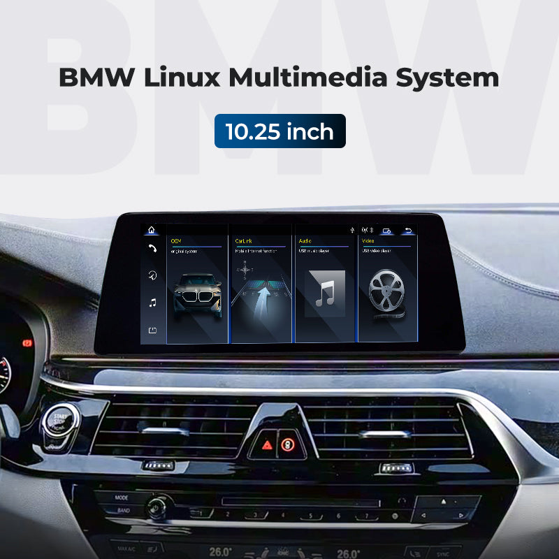 For BMW 6 Series F06 F12 2011-2018 Linux Screen Apple CarPlay 10.25" 12.3" Multimedia Player | EC-L1