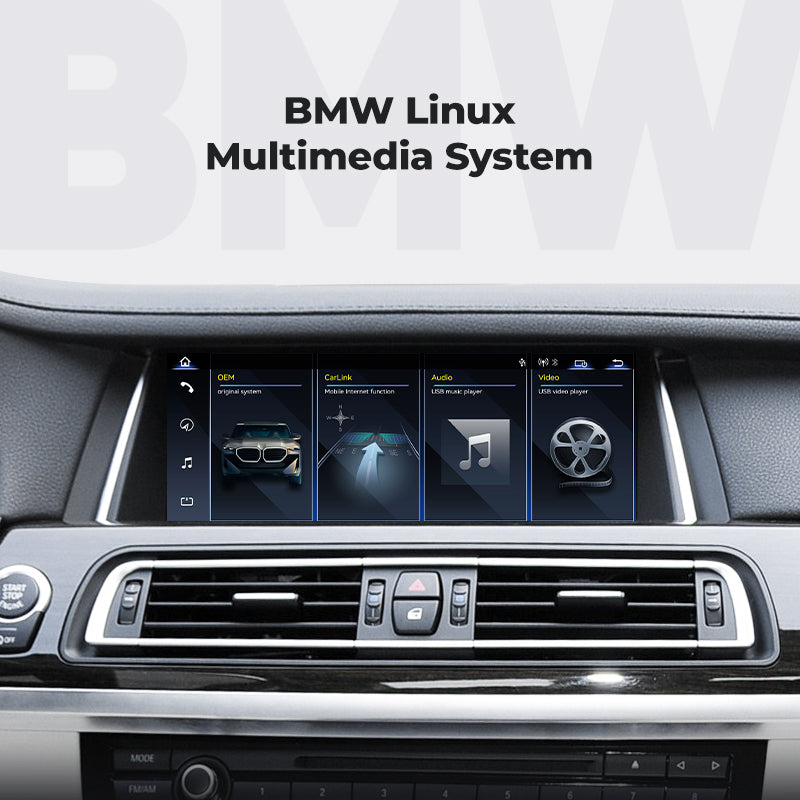 Head Unit 2009-2015 BMW 7 Series F01 F02 Linux Screen 10.25" Apple CarPlay Navigation | EC-L1