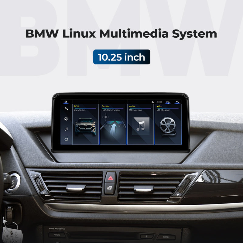 Head Unit 2009-2015 BMW X1 E84 Linux Screen 10.25" 12.3" Apple CarPlay Multimedia Player | EC-L1