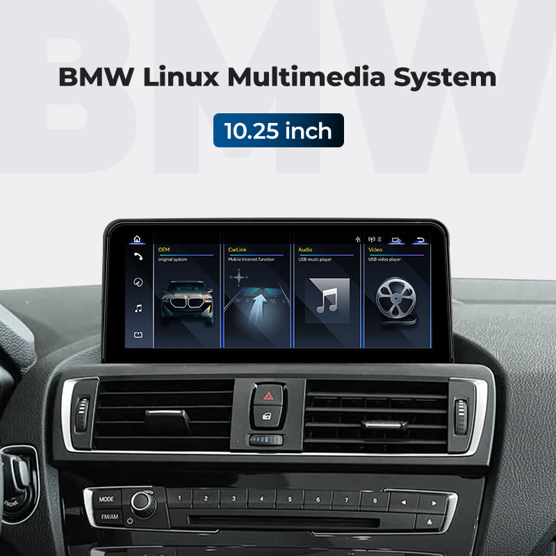 For BMW 2 Series Touring F45 2014-2020 Linux Screen Apple CarPlay 10.25" 12.3" Multimedia Player | EC-L1