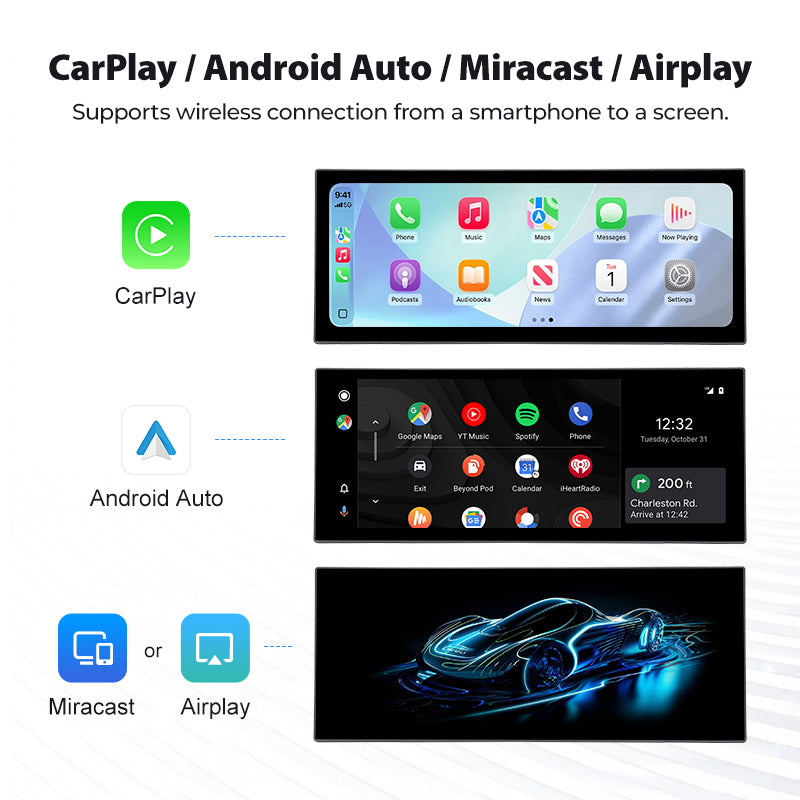 For Audi A4 RS4 B8 B9 2008-2016 14.9" Linux Car Audio Head Unit Wireless CarPlay/Android Auto Bluetooth | EC-L1