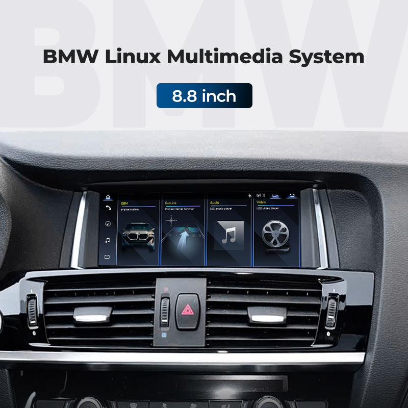 Head Unit 2012-2018 BMW X3 X4 F25 F26 Linux Screen 8.8" Apple CarPlay Multimedia Player | EC-L1