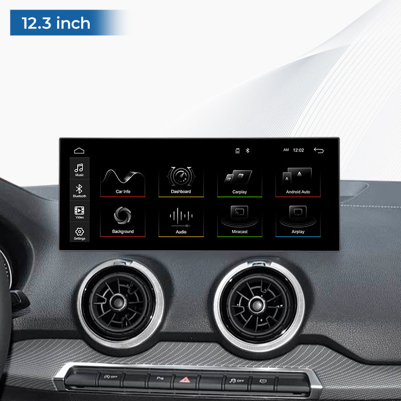Para Audi Q2L 2018-2022 Unidad principal de audio para coche con Linux, CarPlay inalámbrico/Android Auto, Bluetooth | EC-L1