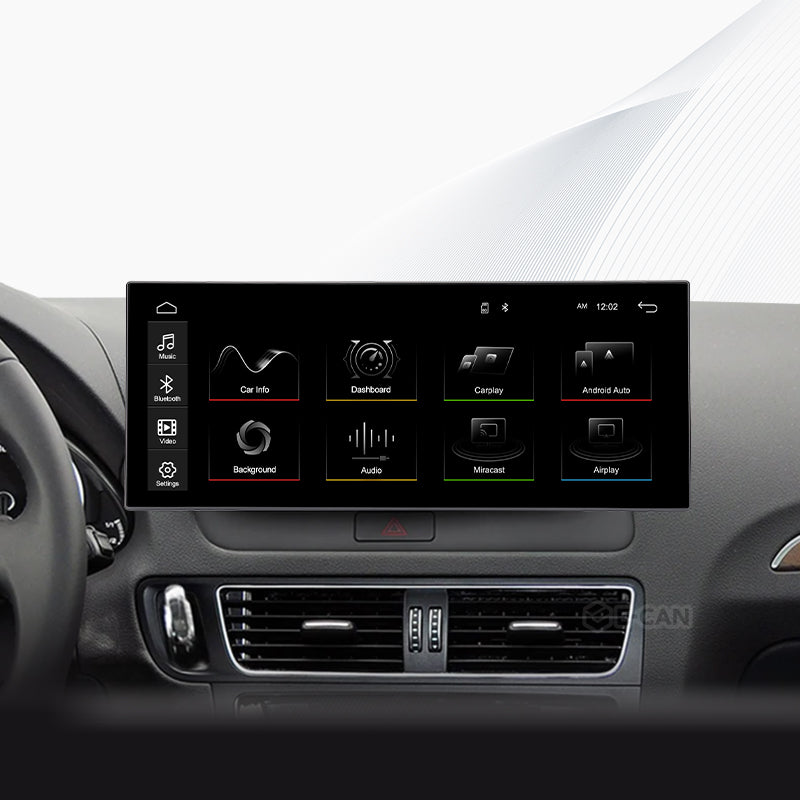 For Audi Q5 2009-2017 12.3" Linux Car Audio Head Unit Wireless CarPlay/Android Auto Bluetooth | EC-L1