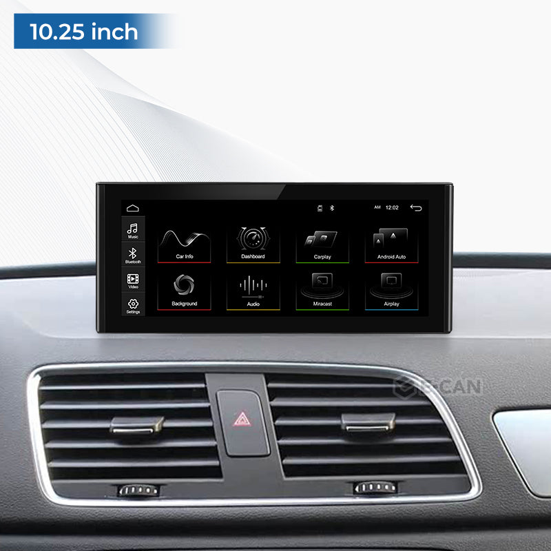 For Audi Q3 2012-2018 10.25" 12.3" Linux Car Audio Head Unit Wireless CarPlay/Android Auto Bluetooth | EC-L1