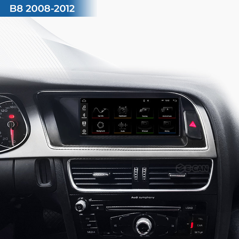 For Audi A4 RS4 B8 B9 2008-2016 8.8" Linux Car Audio Head Unit Wireless CarPlay/Android Auto Bluetooth | EC-L1