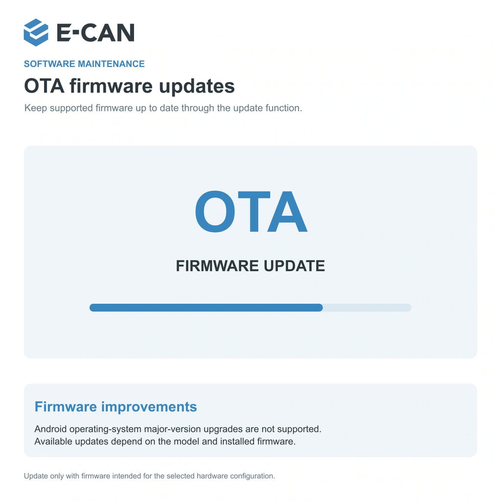 E-CAN OTA firmware updates