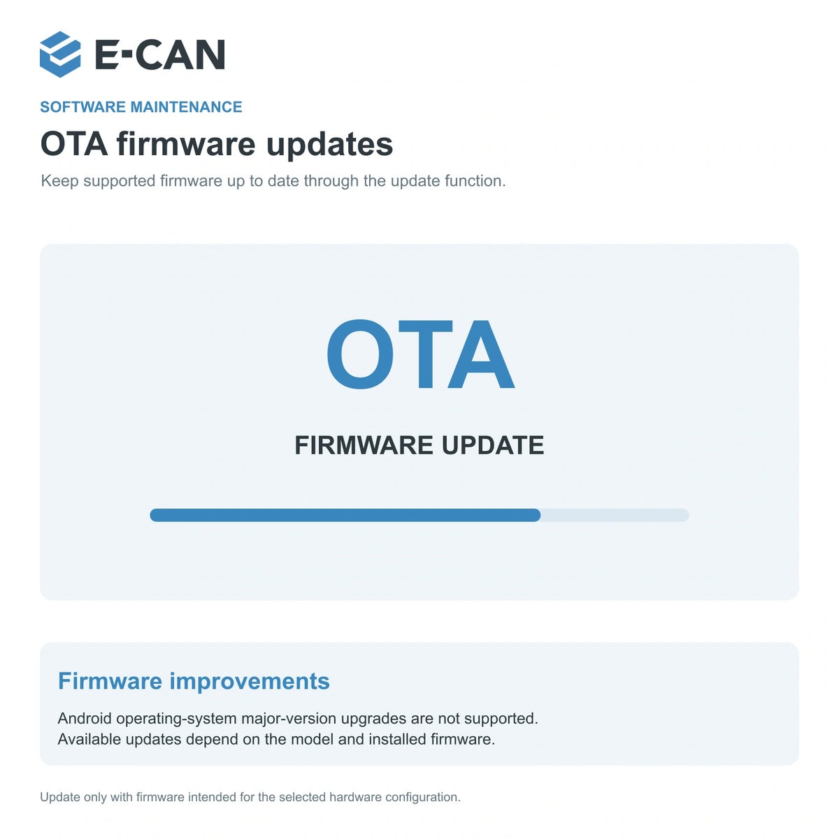 E-CAN OTA firmware updates